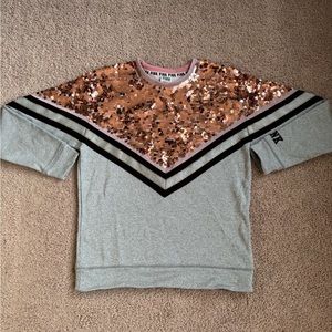 VS Pink Sequin Holiday Sweater